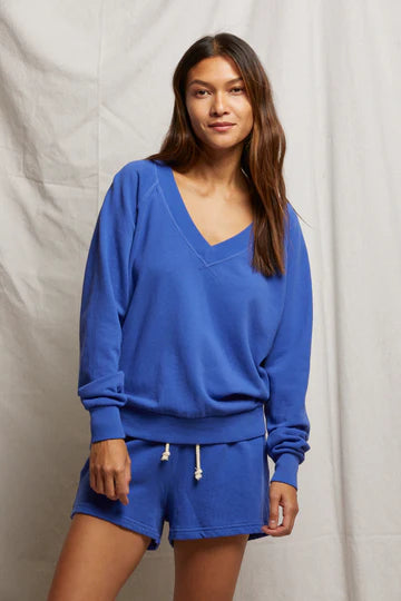 perfectwhitetee Sweatshirt Sinead Sweatshirt, Violet Blue Soho-Boutique