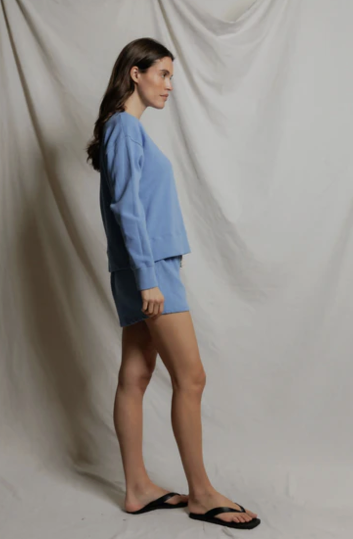 perfectwhitetee Sweatshirt Tyler French Terry Pullover Sweatshirt, Pacific blue Soho-Boutique