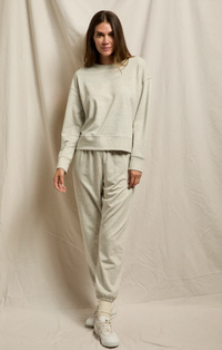 perfectwhitetee Sweatshirt Wren French Terry Sweatshirt, Ash Charcoal Soho-Boutique