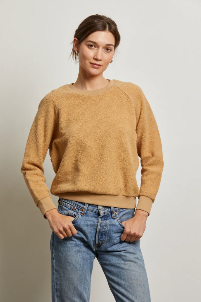 perfectwhitetee Sweatshirt Ziggy Sweatshirt, Suede Soho-Boutique