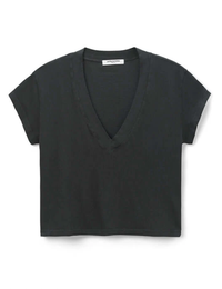 perfectwhitetee T-Shirt Alanis Tee, Vintage Black Soho-Boutique