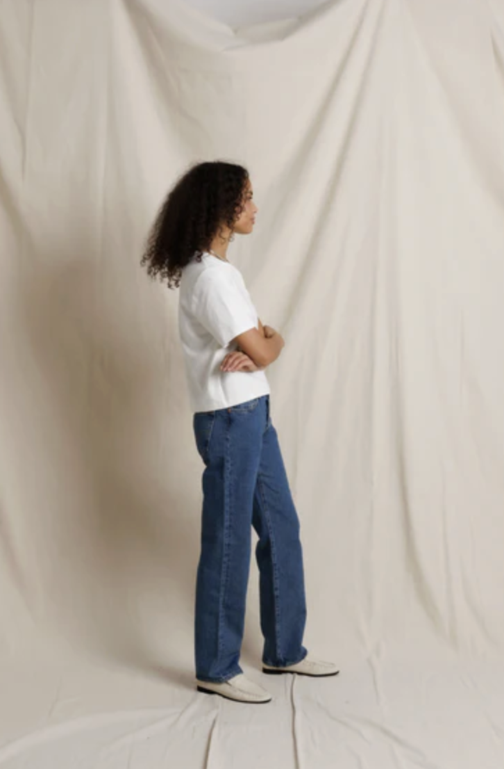 perfectwhitetee T-Shirt Atlas Heavy Jersey Crewneck, White Soho-Boutique