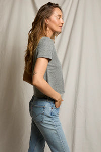 perfectwhitetee T-Shirt Beckett Tee, Heather Grey Soho-Boutique