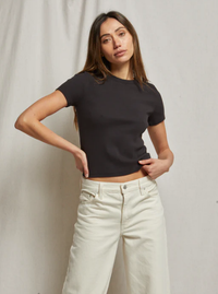 perfectwhitetee T-Shirt Katz Tee, True Black Soho-Boutique