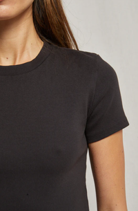 perfectwhitetee T-Shirt Katz Tee, True Black Soho-Boutique