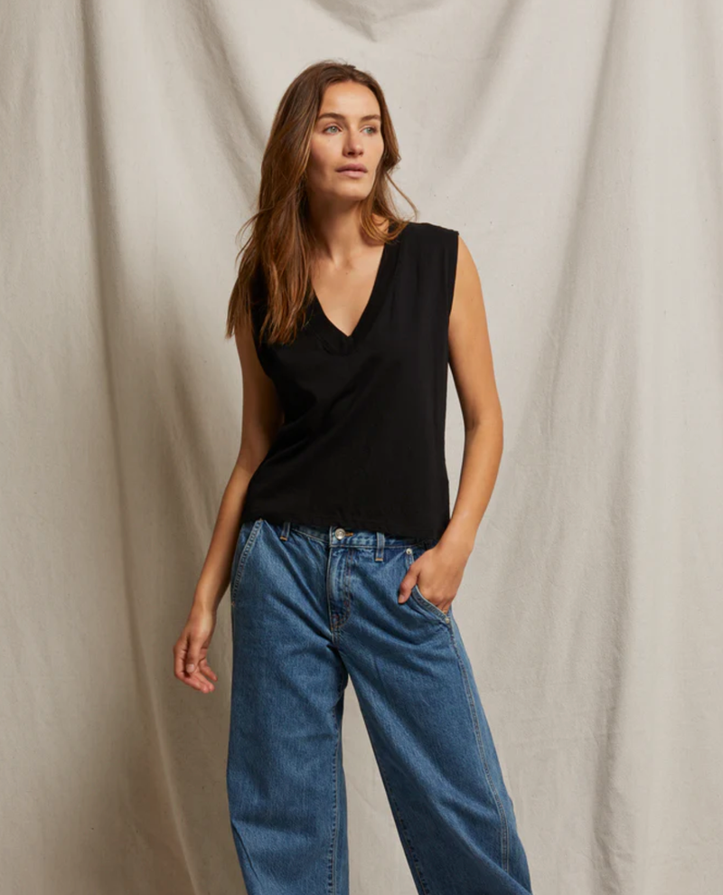 perfectwhitetee T-Shirt Margot Tee, True Black Soho-Boutique