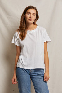 perfectwhitetee T-Shirt Ruby Crew Tee, White Soho-Boutique