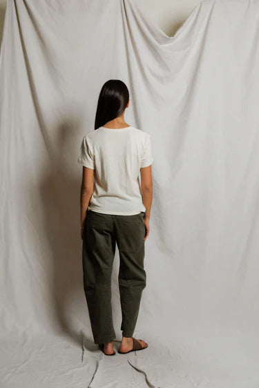perfectwhitetee T-Shirt Vivian Tee, Natural Soho-Boutique