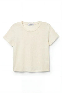 perfectwhitetee T-Shirt Vivian Tee, Natural Soho-Boutique