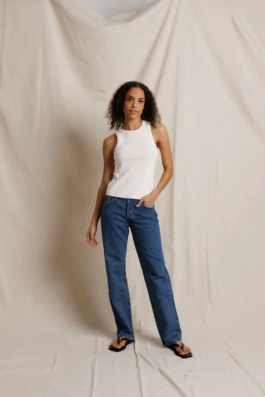 perfectwhitetee Tank Daphne Tank, Bright Ivory Soho-Boutique