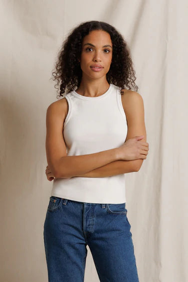 perfectwhitetee Tank Daphne Tank, Bright Ivory Soho-Boutique