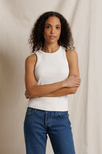 perfectwhitetee Tank Daphne Tank, Bright Ivory Soho-Boutique
