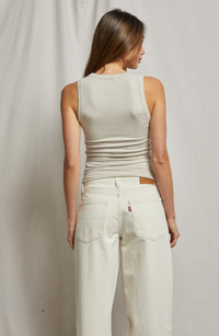 perfectwhitetee Tank Jordan Tank, Oatmeal Soho-Boutique