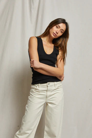 perfectwhitetee Tank Jordan Tank, True Black Soho-Boutique