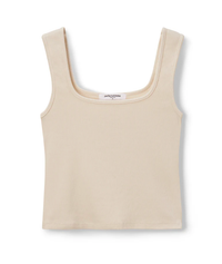 perfectwhitetee Tank Kaitlyn Rib Binded tank, Sugar Soho-Boutique