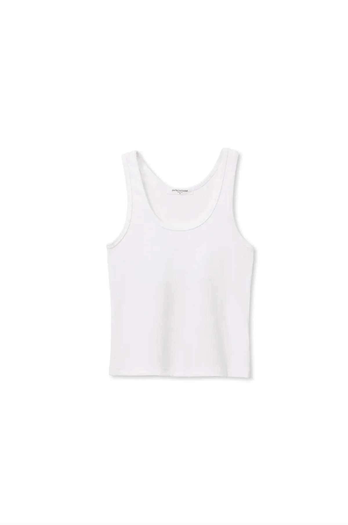 perfectwhitetee Tank London Ribbed Tank, White Soho-Boutique