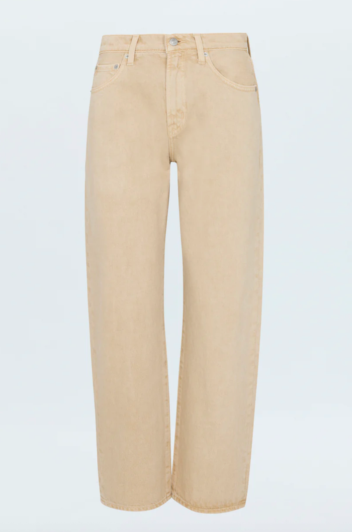 Pistola Denim Lexi Mid Rise Straight, Sand Dollar Soho-Boutique