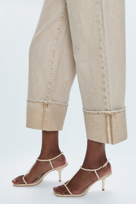 Pistola Denim Ryder High Rise Cuff Jean, Oat Soho-Boutique