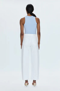 Pistola Denim Wes High Rise Barrel Denim, Vivid White Soho-Boutique
