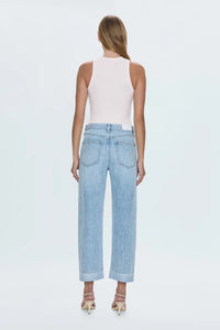 Pistola Jean Kacey Mid Rise Cuffed Straight Jean, Berkley Soho-Boutique