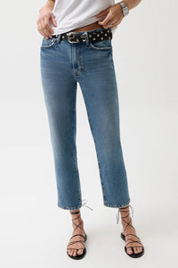 Pistola Jeans Aleks Mid Rise Straight Cropped Jean, River Soho-Boutique