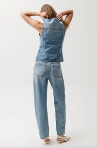 Pistola Jeans Wes High Rise Barrel Jean, Blue Cloud Soho-Boutique