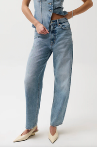 Pistola Jeans Wes High Rise Barrel Jean, Blue Cloud Soho-Boutique