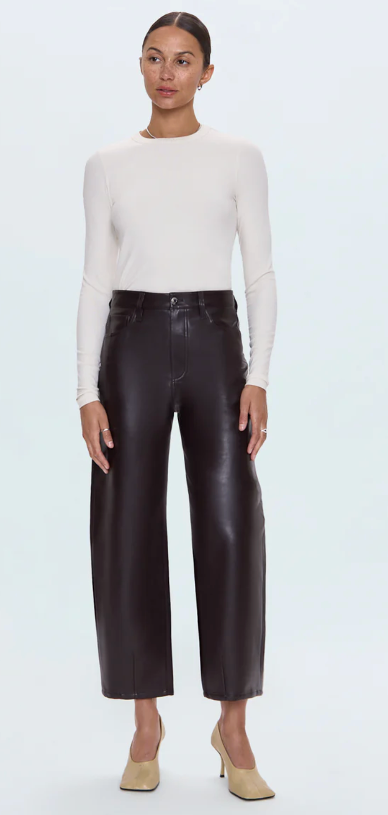 Pistola Pant Eli High Rise Barrel Pant, French Toast Soho-Boutique