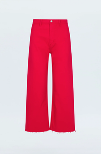 Pistola Pant Penny Crop Rise Wide Jean, Ruby Soho-Boutique