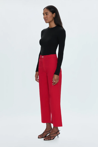 Pistola Pant Penny Crop Rise Wide Jean, Ruby Soho-Boutique