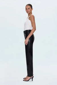 Pistola Pants Cassie High Rise Straight Pant, Onyx Soho-Boutique