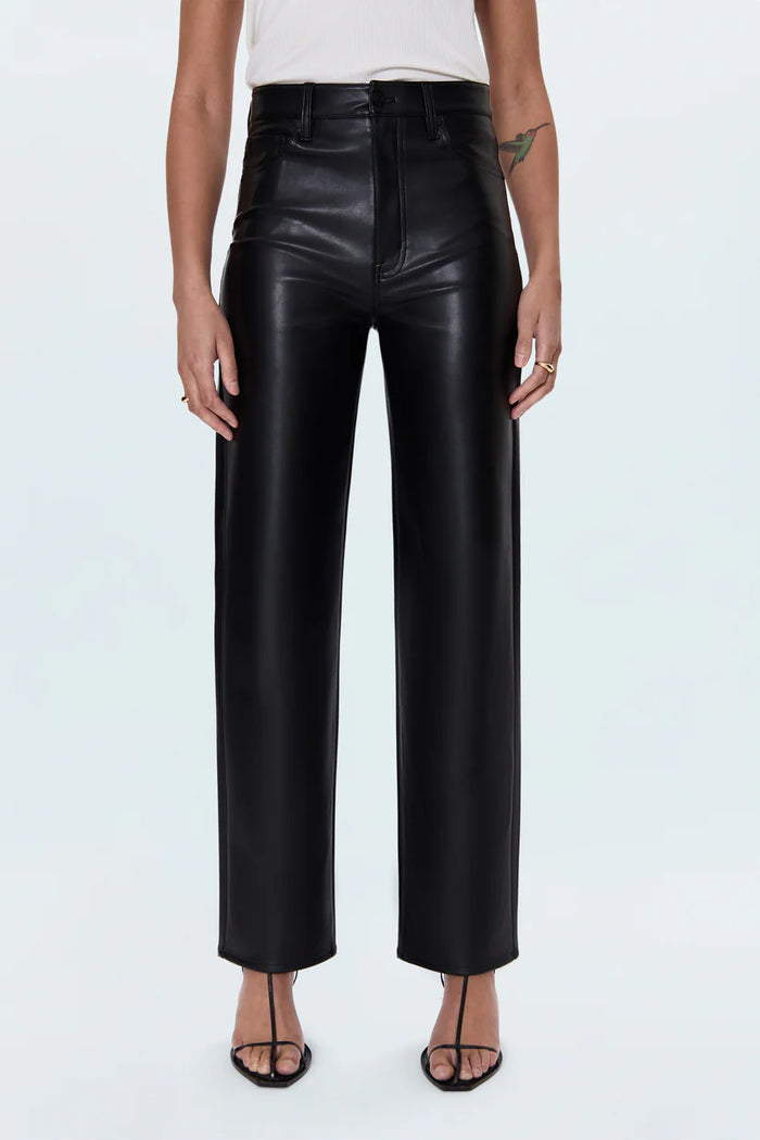 Pistola Pants Cassie High Rise Straight Pant, Onyx Soho-Boutique