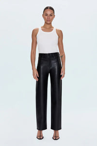 Pistola Pants Cassie High Rise Straight Pant, Onyx Soho-Boutique