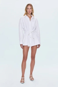 Pistola Romper Vance Long Sleeve Romper, White Soho-Boutique