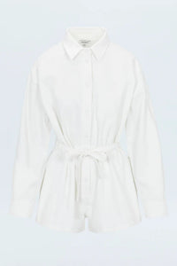 Pistola Romper Vance Long Sleeve Romper, White Soho-Boutique