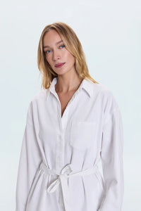 Pistola Romper Vance Long Sleeve Romper, White Soho-Boutique