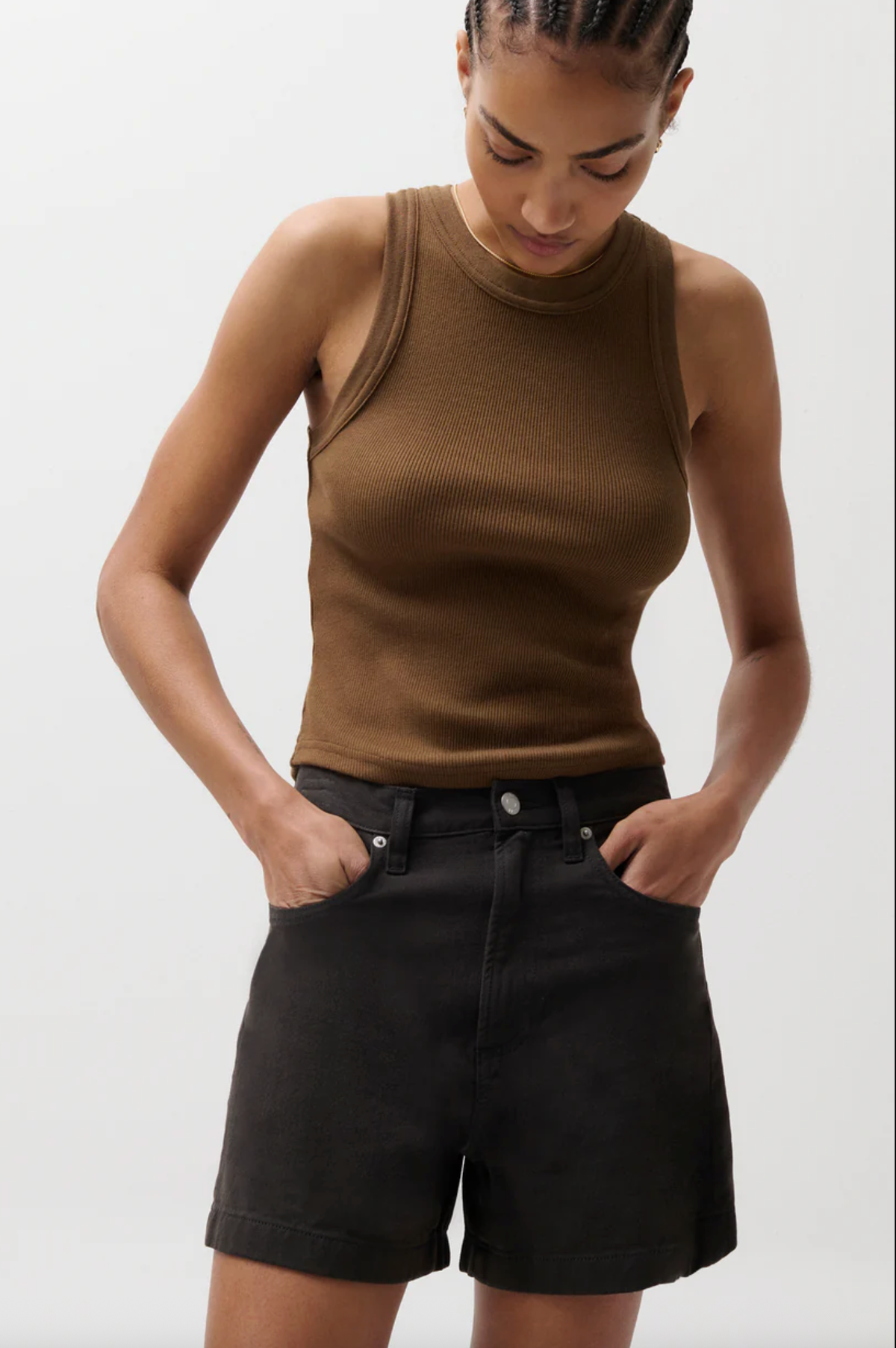 Pistola Short Kimora High Rise A-Line Short, Bristol Black Soho-Boutique