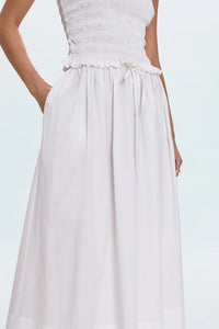 Pistola Skirt Noelle Poplin Skirt, Le Blanc Soho-Boutique