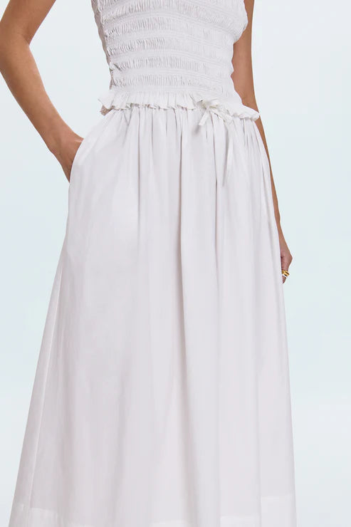 Pistola Skirt Noelle Poplin Skirt, Le Blanc Soho-Boutique
