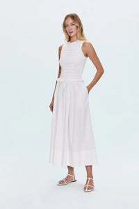 Pistola Skirt Noelle Poplin Skirt, Le Blanc Soho-Boutique