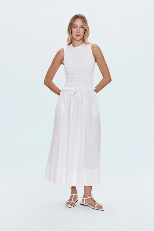 Pistola Skirt Noelle Poplin Skirt, Le Blanc Soho-Boutique