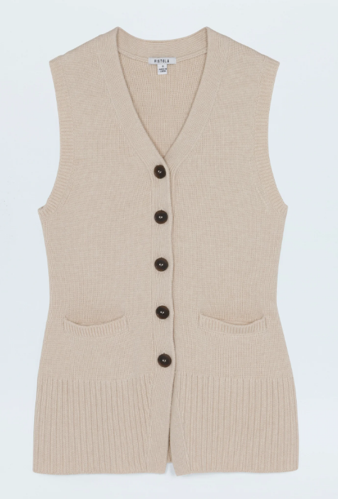 Pistola Sweater Audra Vest, Dove Soho-Boutique