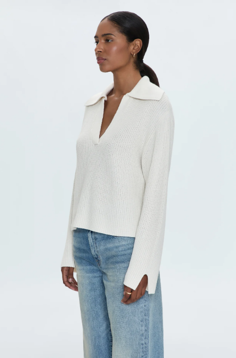 Pistola Sweater Darcy Big Collar Sweater, Shell Soho-Boutique