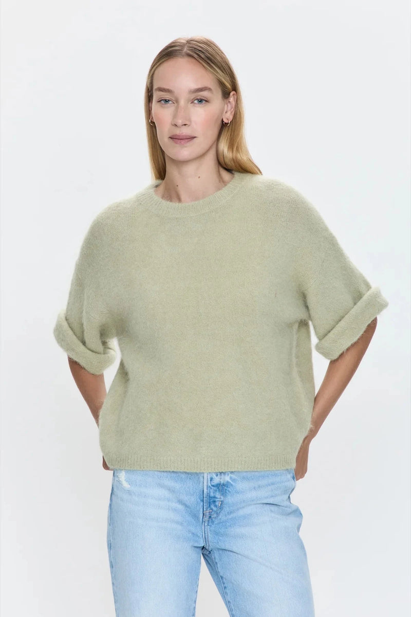 Pistola Sweater Micah Sweater Tee, Pistachio Soho-Boutique