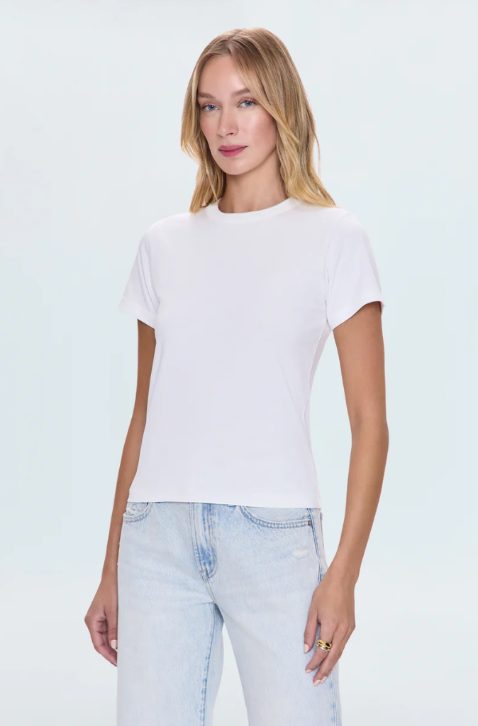 Pistola T-Shirt Alba Baby Tee, Le Blanc Soho-Boutique