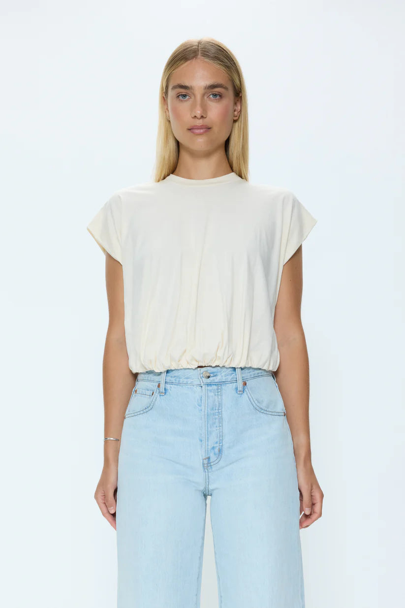 Pistola T-Shirt Millie Bubble Tee, Le Blanc Soho-Boutique