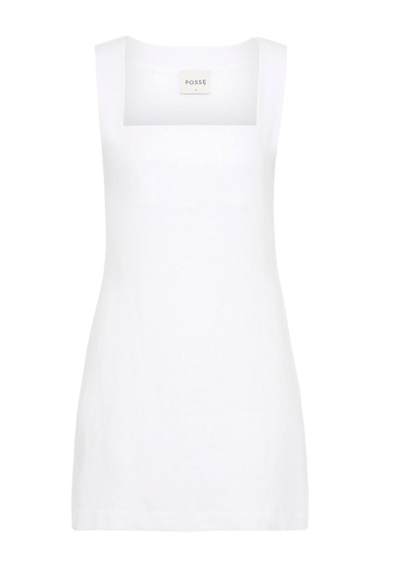 POSSE Dress Alice Mini Dress, Ivory Soho-Boutique