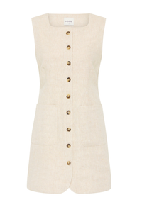 POSSE Dress Emma Button Down Dress, Natural Soho-Boutique
