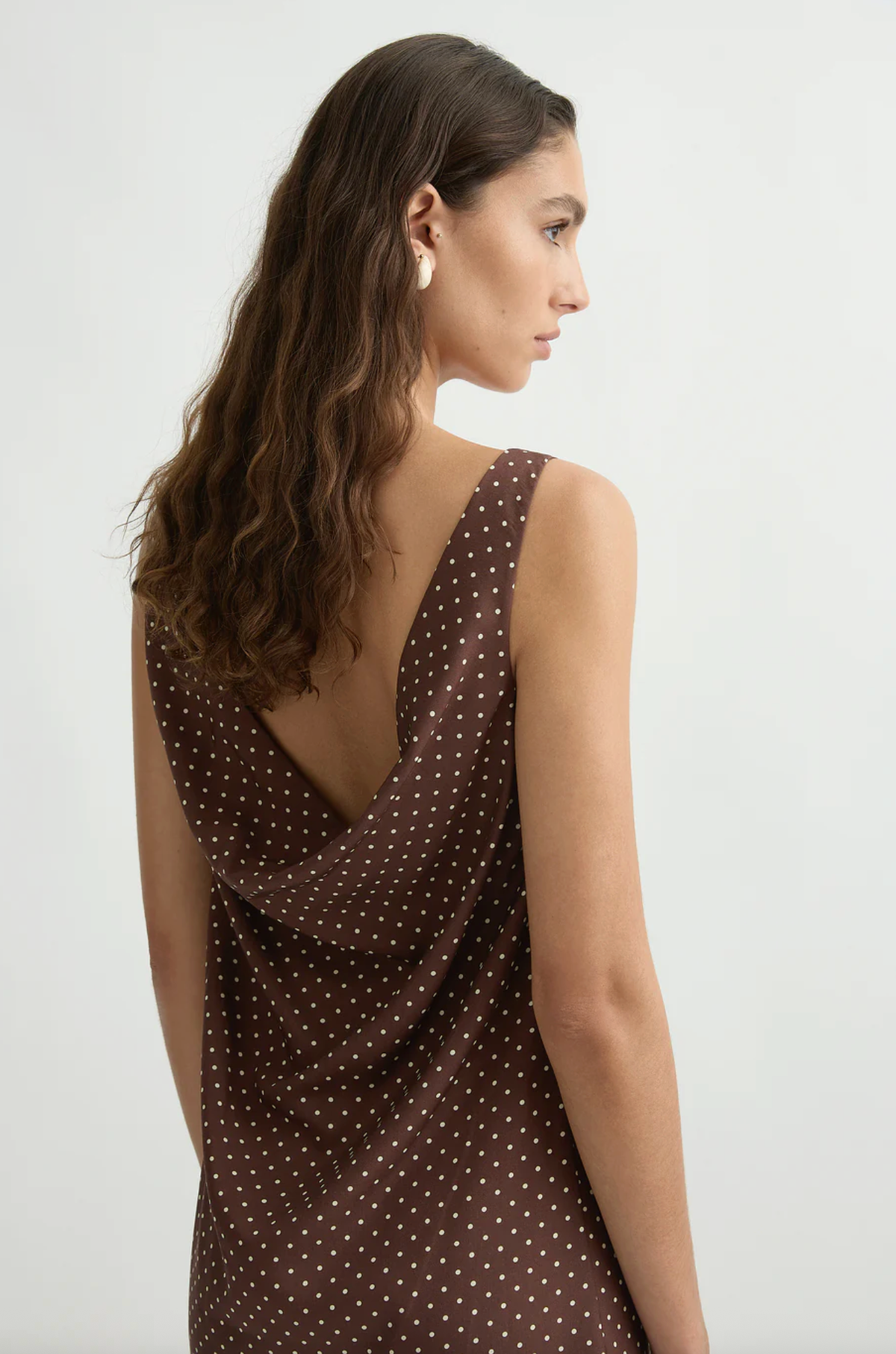 POSSE Dress Evie Mini Dress, Chocolate Vanilla Polka Dot Soho-Boutique