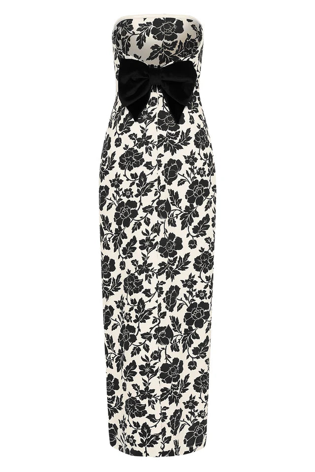 POSSE Dress Romeo Strapless Dress, Noir Bloom Soho-Boutique